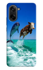 Dolphin vs Cow OnePlus Nord CE5 Hard Case Back Cover by Casekaro