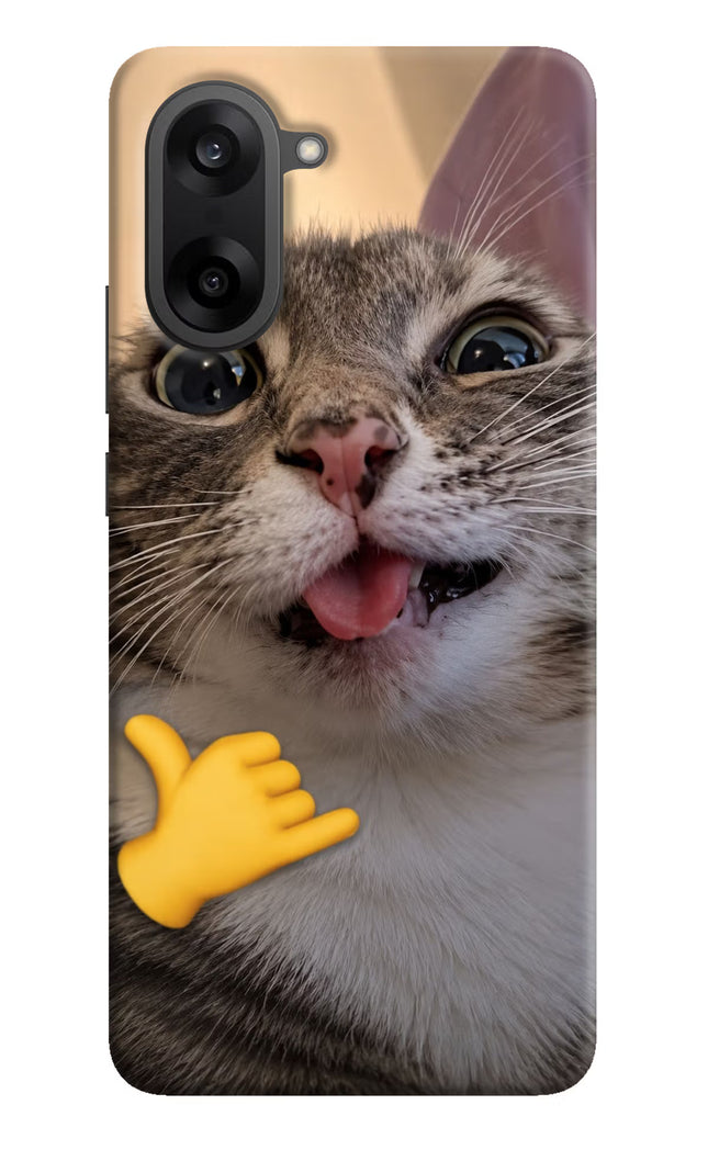 Silly Cat Call OnePlus Nord CE5 Hard Case Back Cover by Casekaro