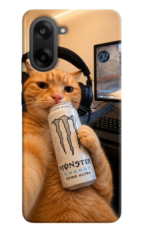Gamer Cat Energy OnePlus Nord CE5 Back Cover