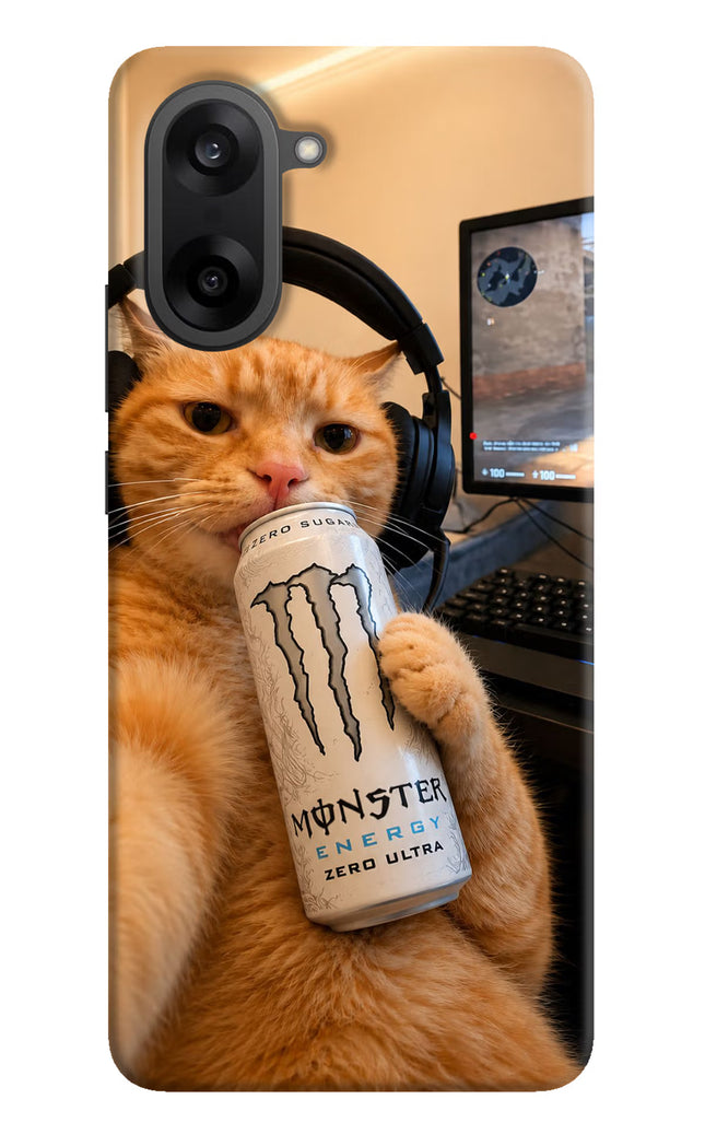 Gamer Cat Energy OnePlus Nord CE5 Hard Case Back Cover by Casekaro
