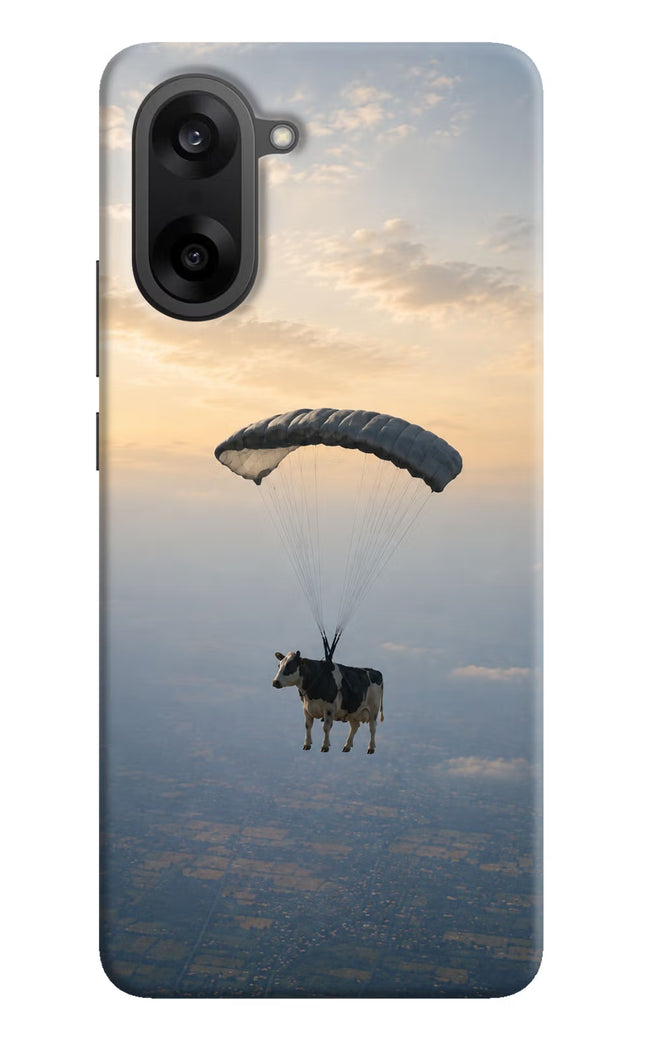Skydiving Cow OnePlus Nord CE5 Hard Case Back Cover by Casekaro