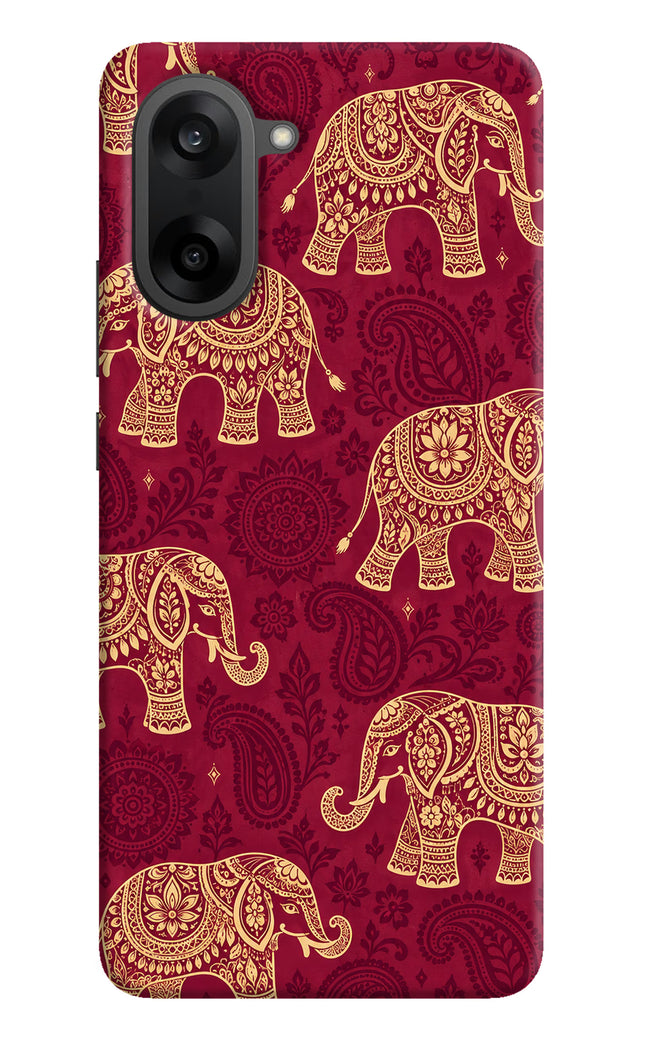 Maroon Elephant OnePlus Nord CE5 Hard Case Back Cover by Casekaro