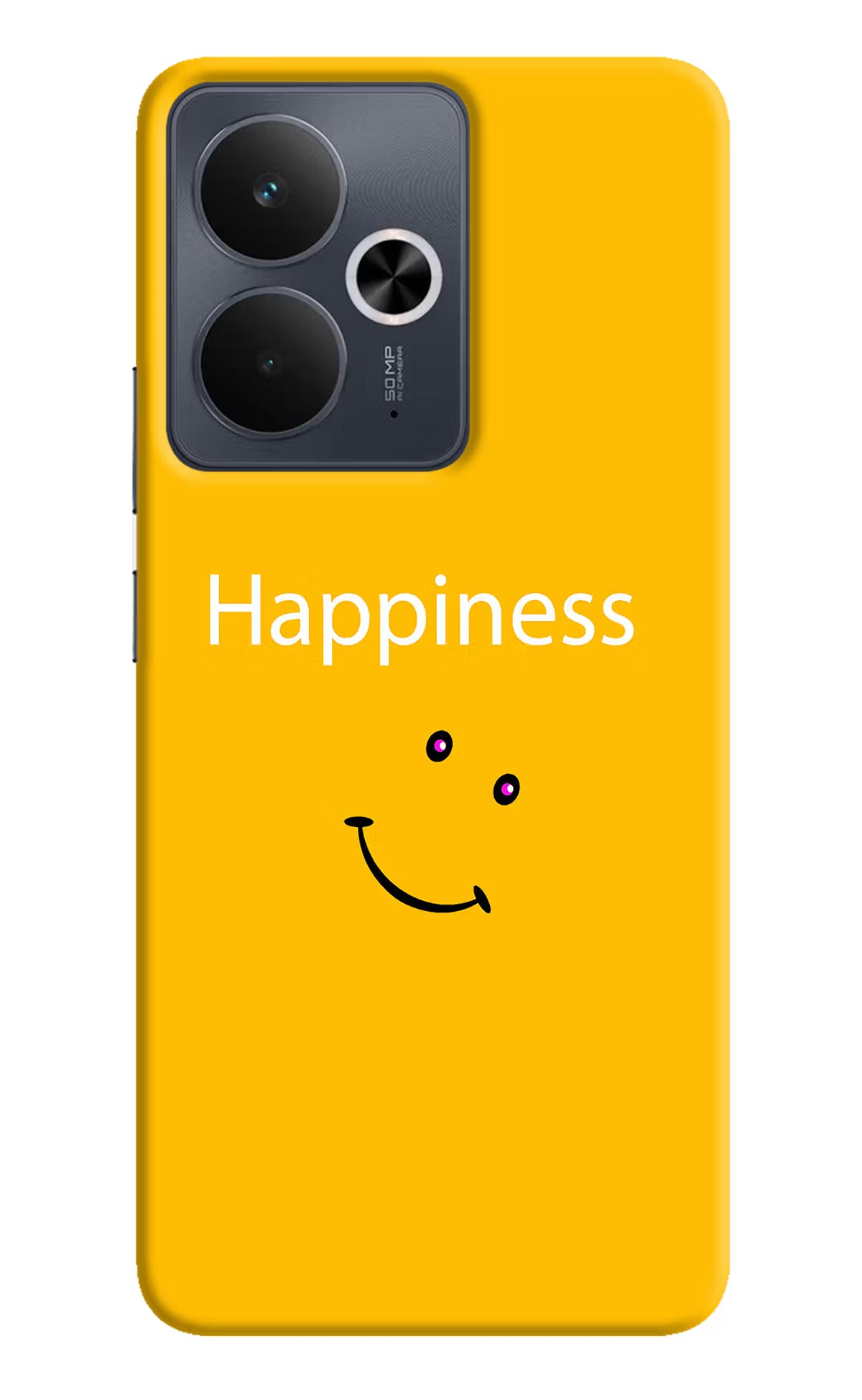 Happiness With Smiley Realme 14T 5G Hard Case Back Cover by Casekaro