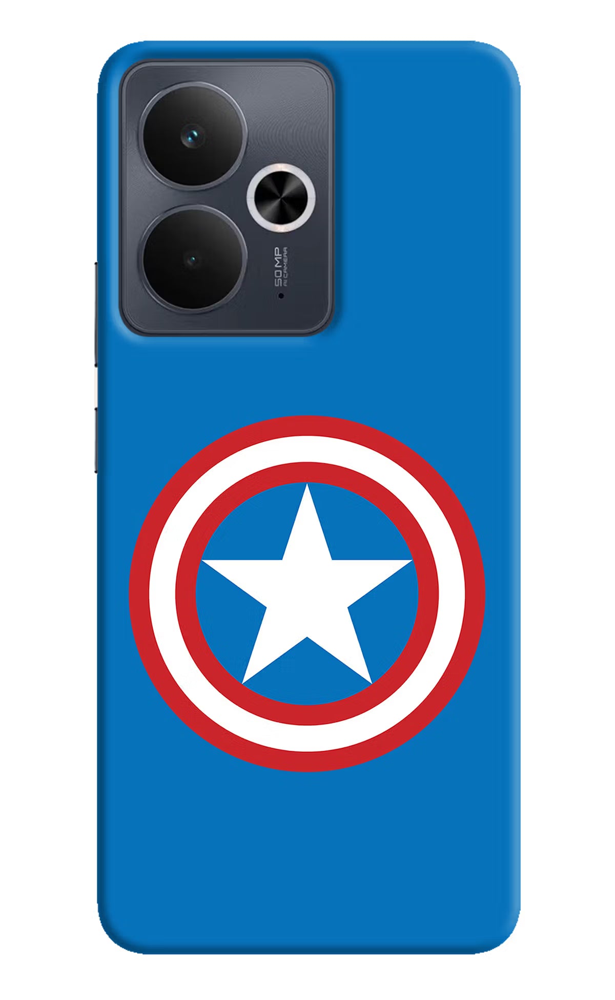 Captain America Logo Realme 14T 5G Hard Case Back Cover by Casekaro
