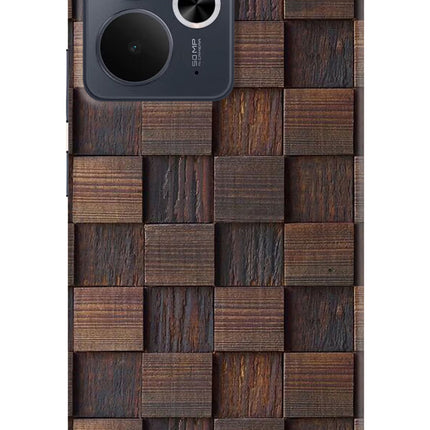 Wooden Cube Design Realme 14T 5G Hard Case Back Cover by Casekaro