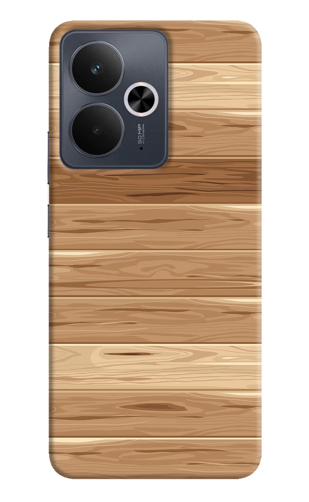 Wooden Vector Realme 14T 5G Hard Case Back Cover by Casekaro
