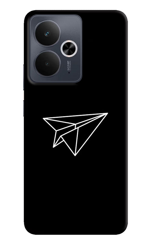 Paper Plane White Realme 14T 5G Hard Case Back Cover by Casekaro