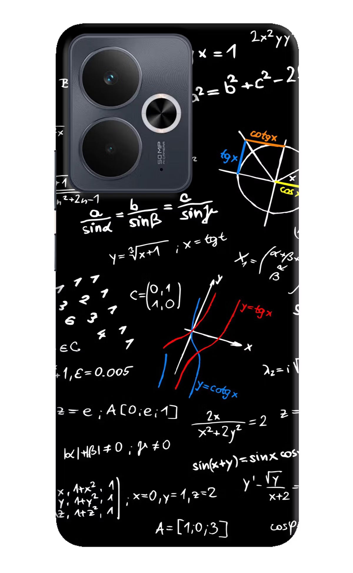 Mathematics Formula Realme 14T 5G Hard Case Back Cover by Casekaro