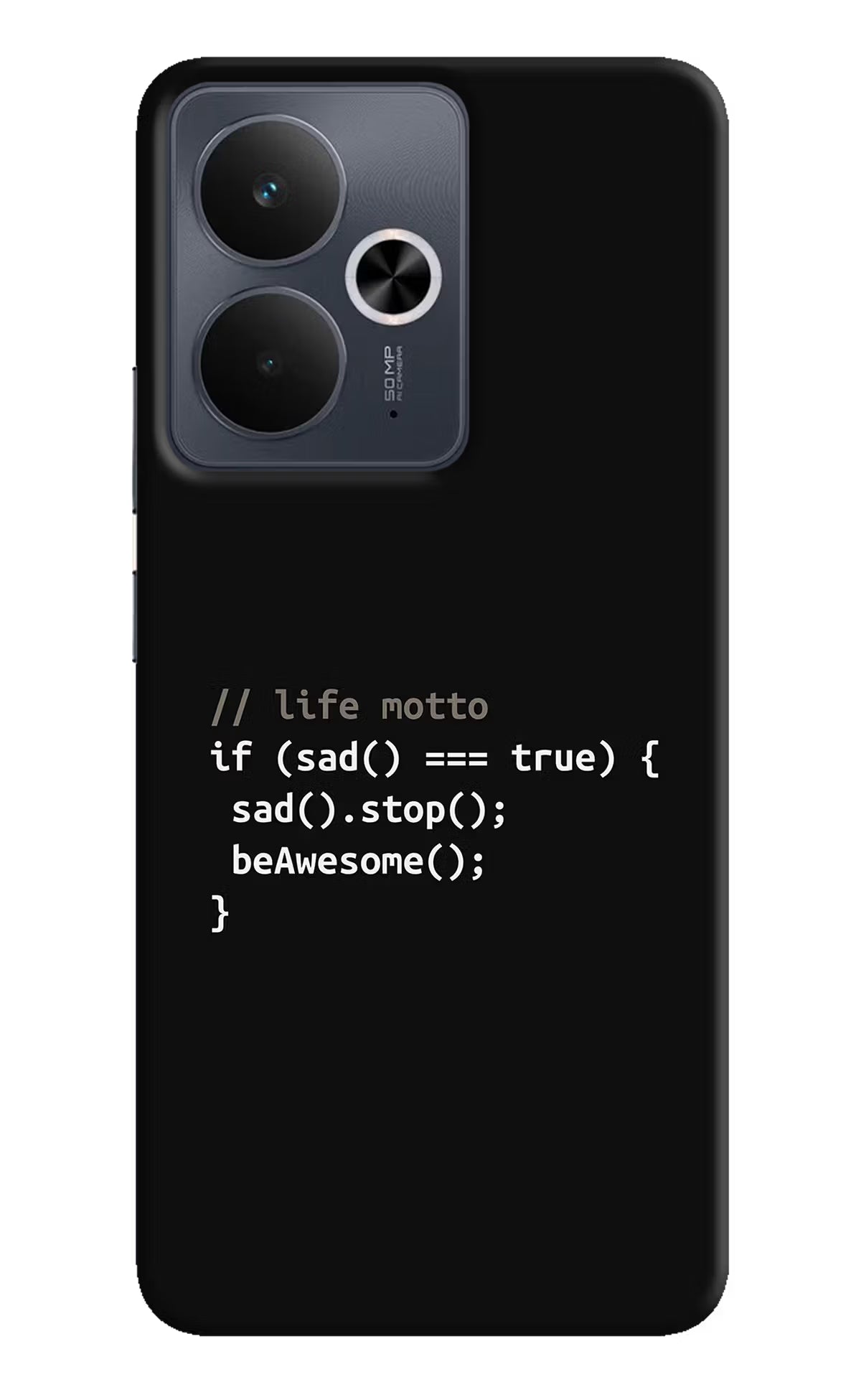 Life Motto Code Realme 14T 5G Hard Case Back Cover by Casekaro