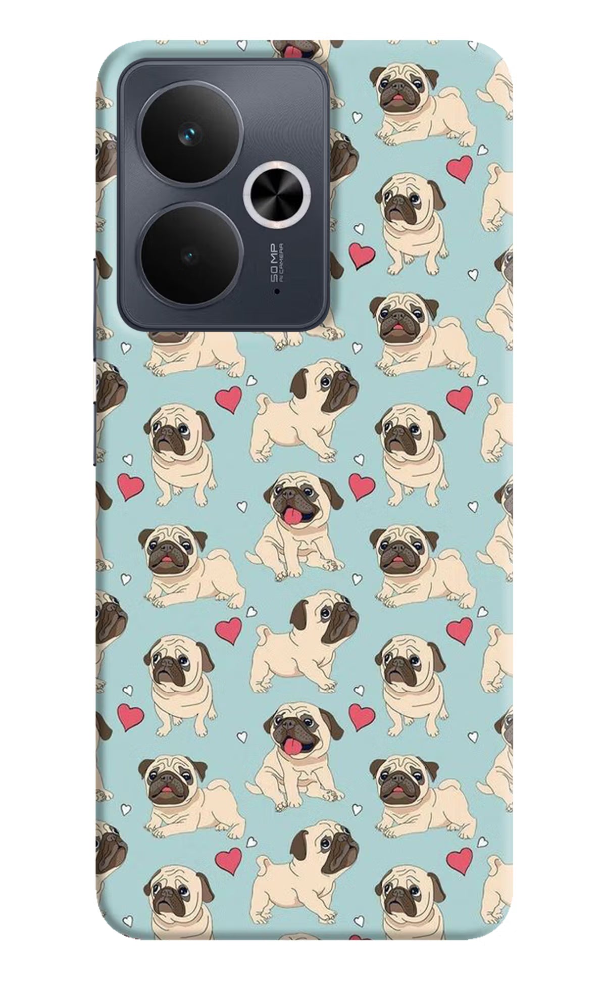 Pug Dog Realme 14T 5G Hard Case Back Cover by Casekaro