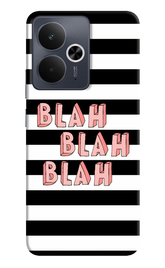 Blah Blah Blah Realme 14T 5G Hard Case Back Cover by Casekaro
