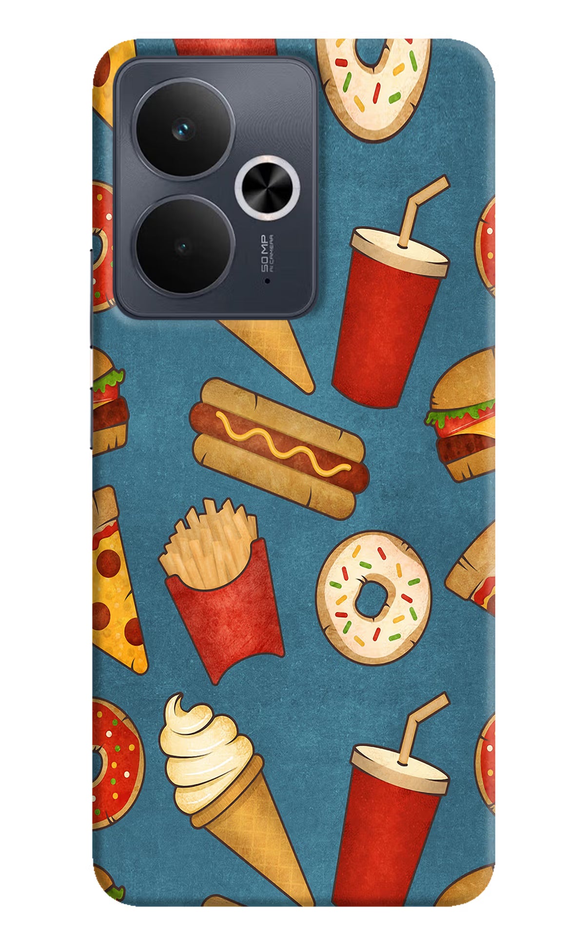 Foodie Realme 14T 5G Hard Case Back Cover by Casekaro