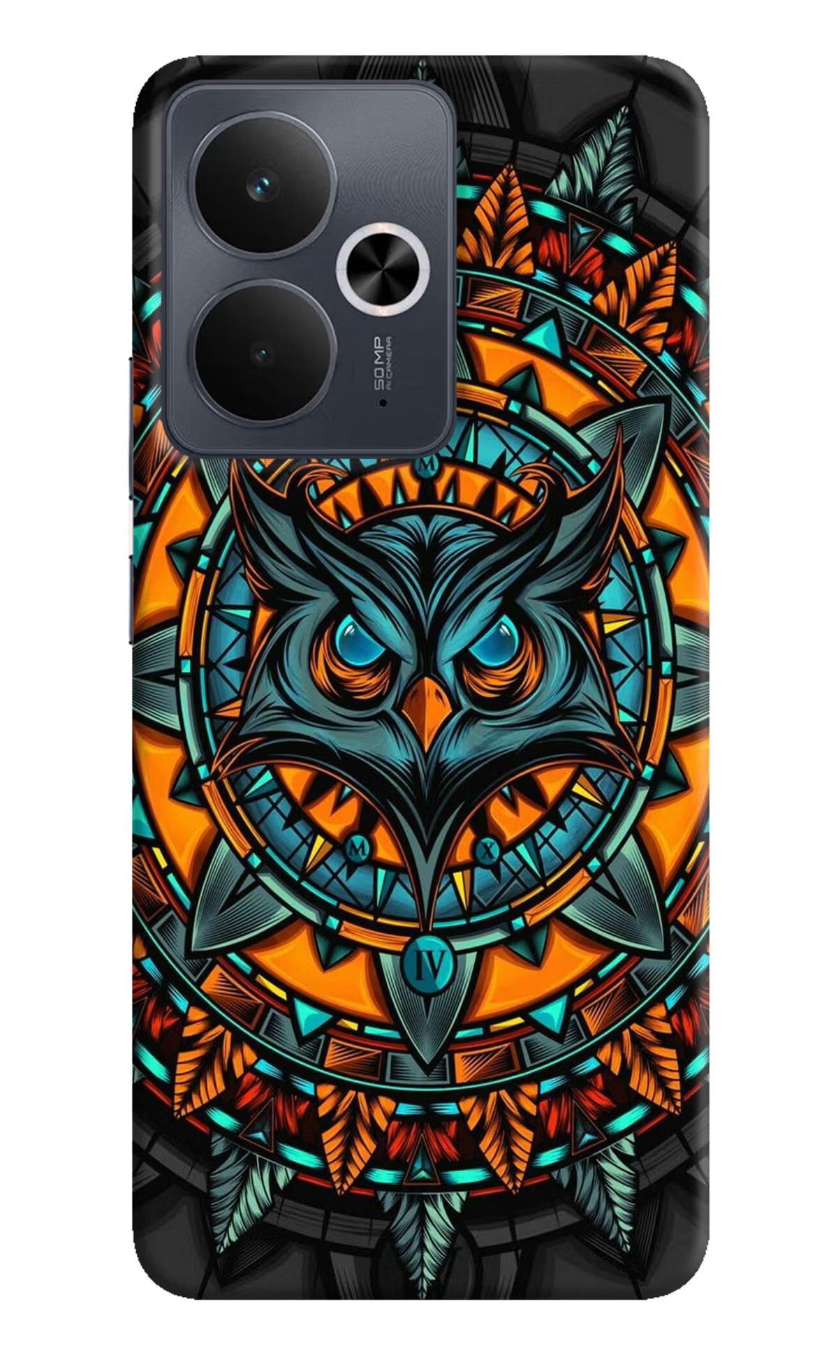 Angry Owl Art Realme 14T 5G Hard Case Back Cover by Casekaro