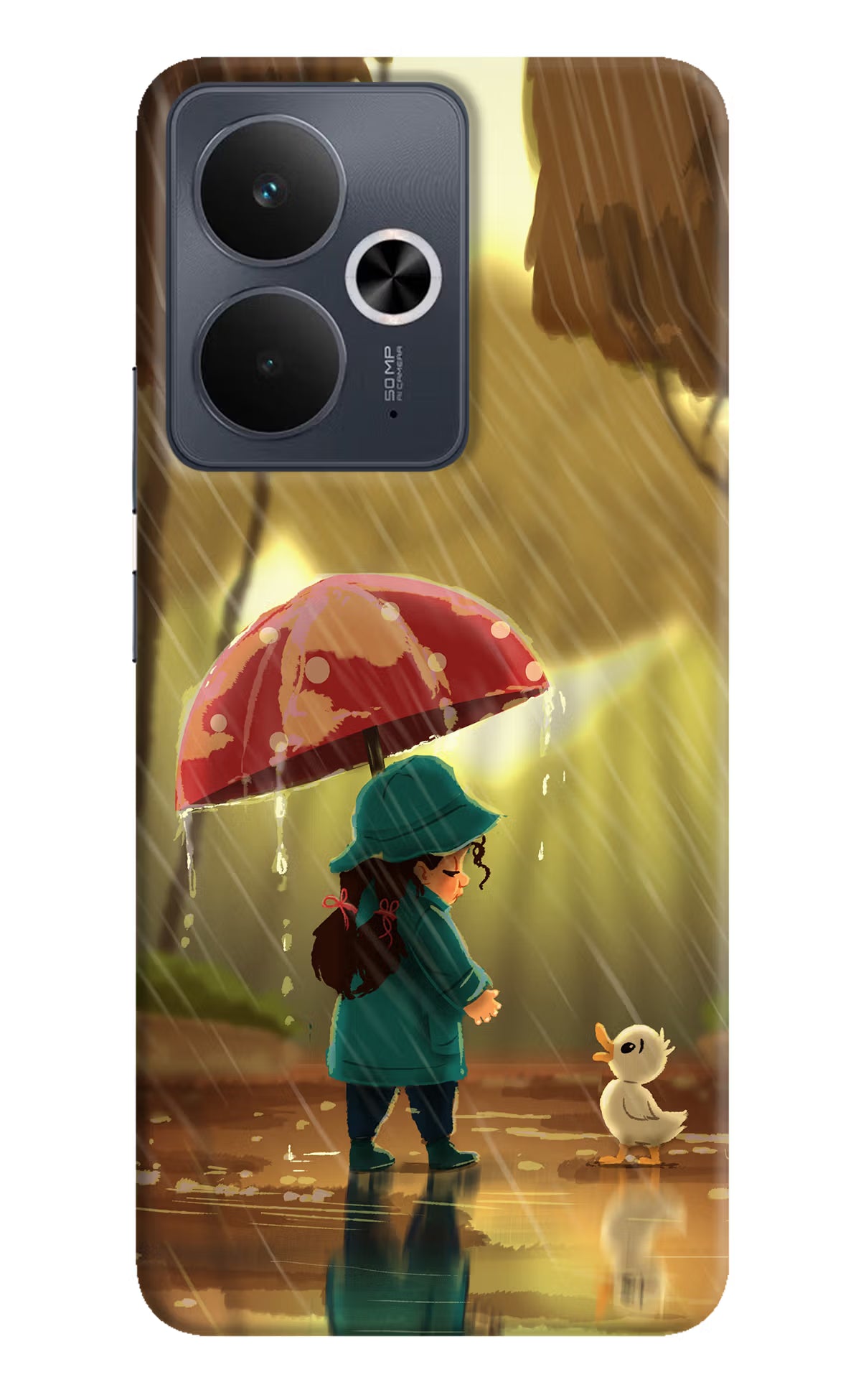 Rainy Day Realme 14T 5G Hard Case Back Cover by Casekaro