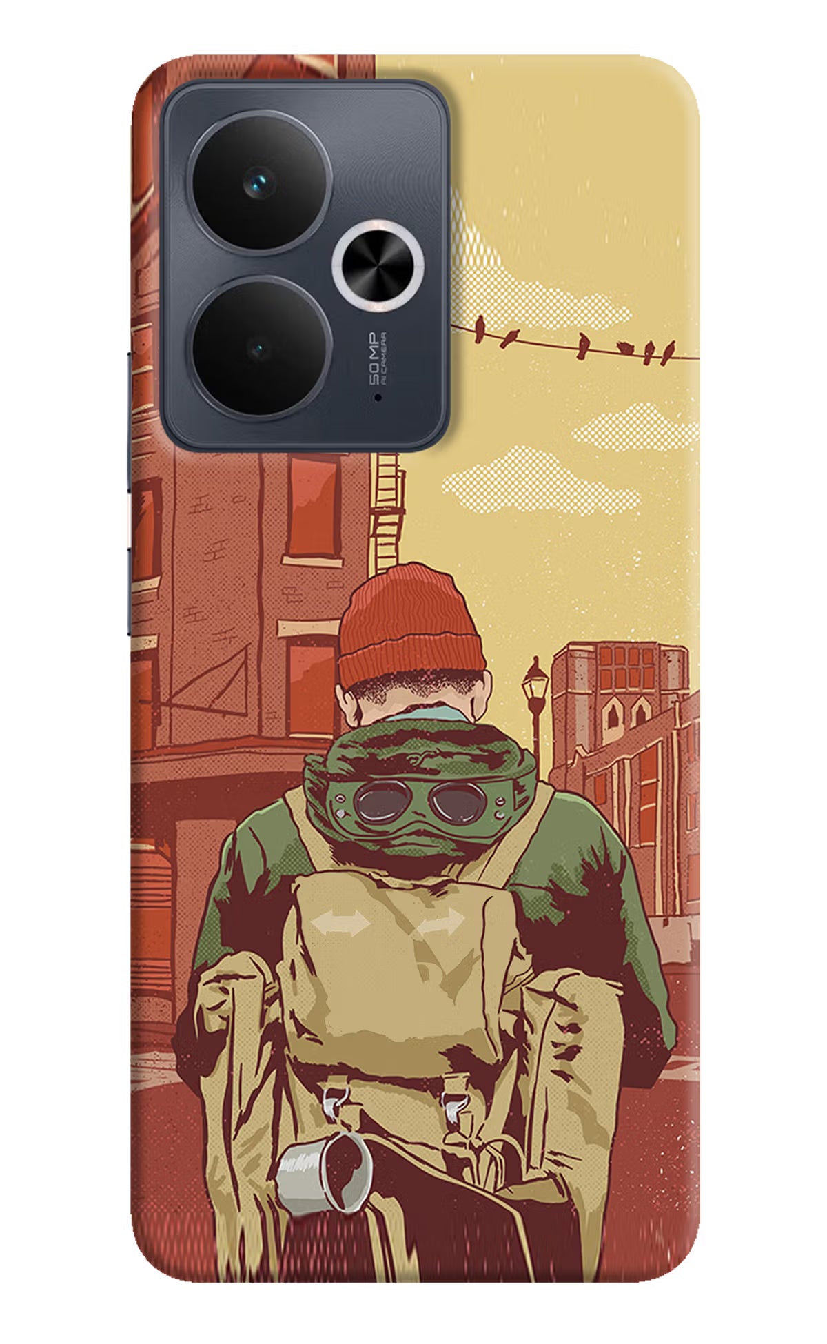 Adventurous Realme 14T 5G Hard Case Back Cover by Casekaro
