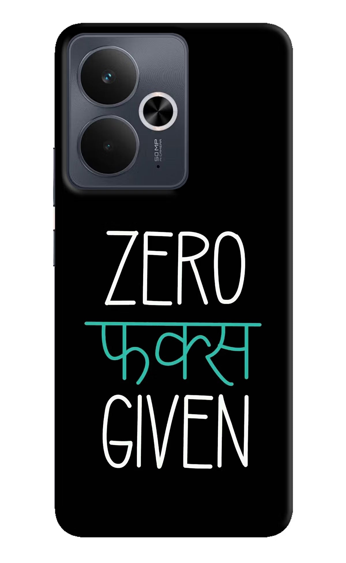 Zero Fucks Given Realme 14T 5G Hard Case Back Cover by Casekaro