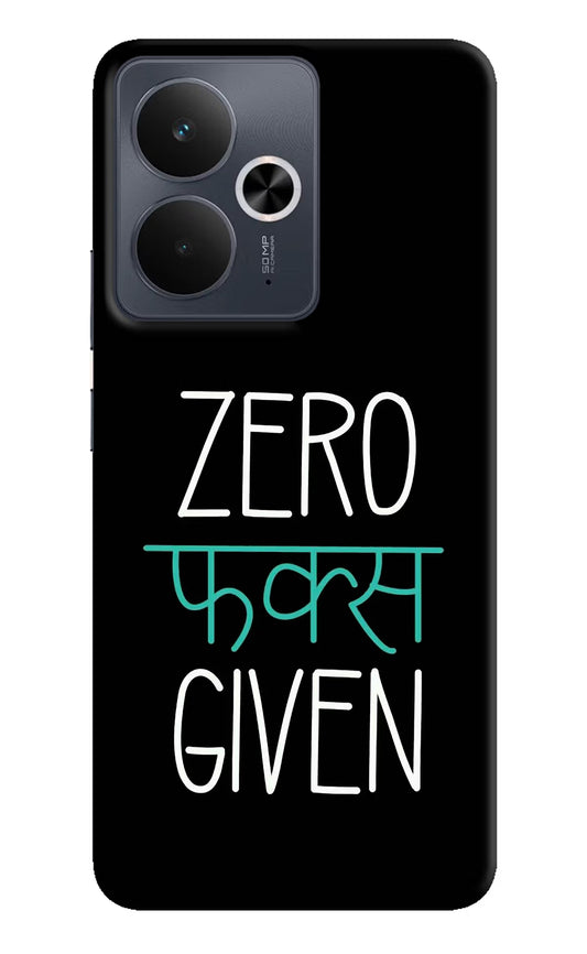 Zero Fucks Given Realme 14T 5G Hard Case Back Cover by Casekaro