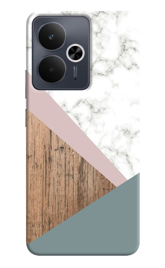 Marble wood Abstract Realme 14T 5G Hard Case Back Cover by Casekaro