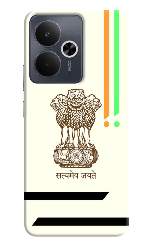 Satyamev Jayate Brown Logo Realme 14T 5G Hard Case Back Cover by Casekaro