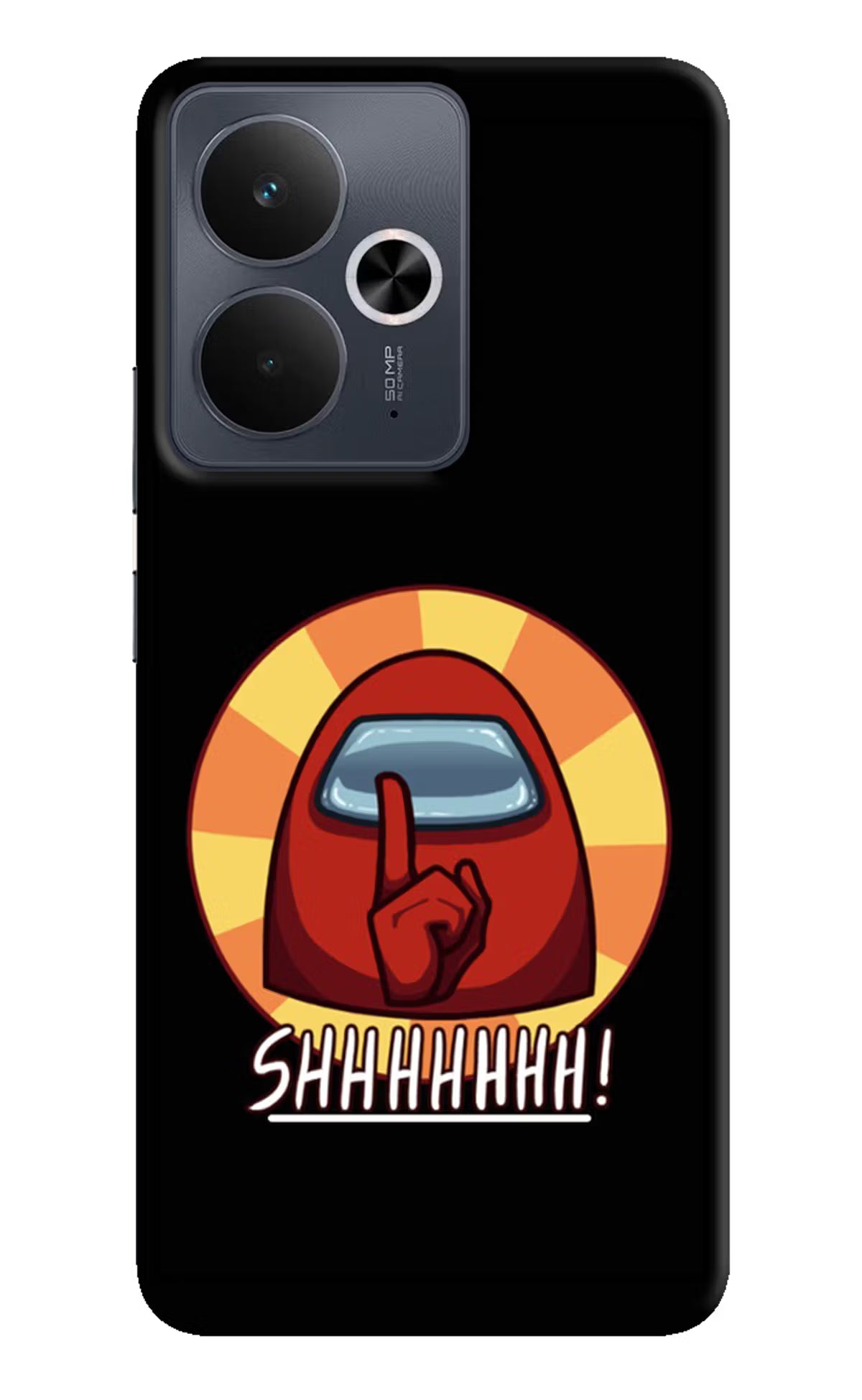 Among Us Shhh! Realme 14T 5G Hard Case Back Cover by Casekaro