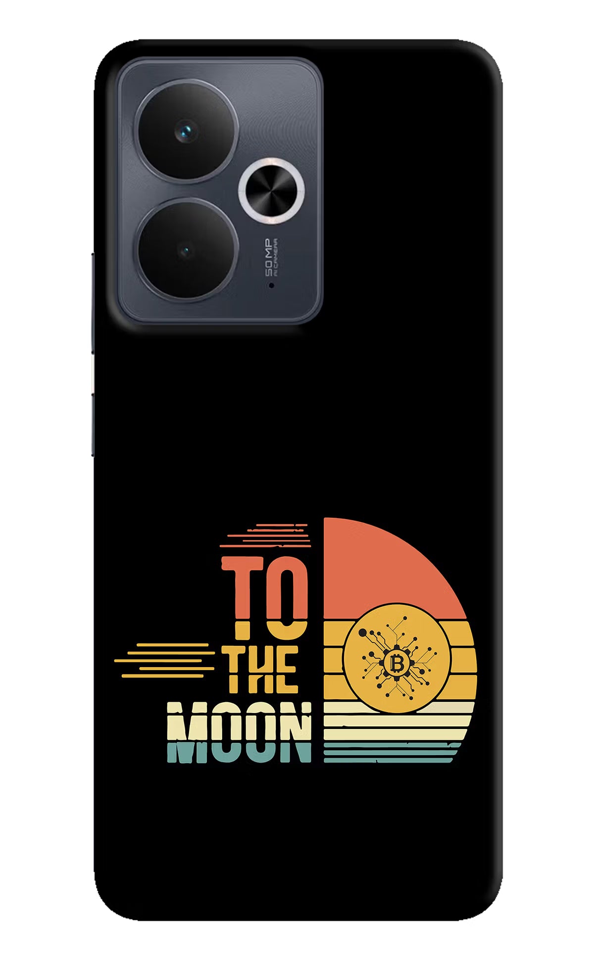 To the Moon Realme 14T 5G Hard Case Back Cover by Casekaro