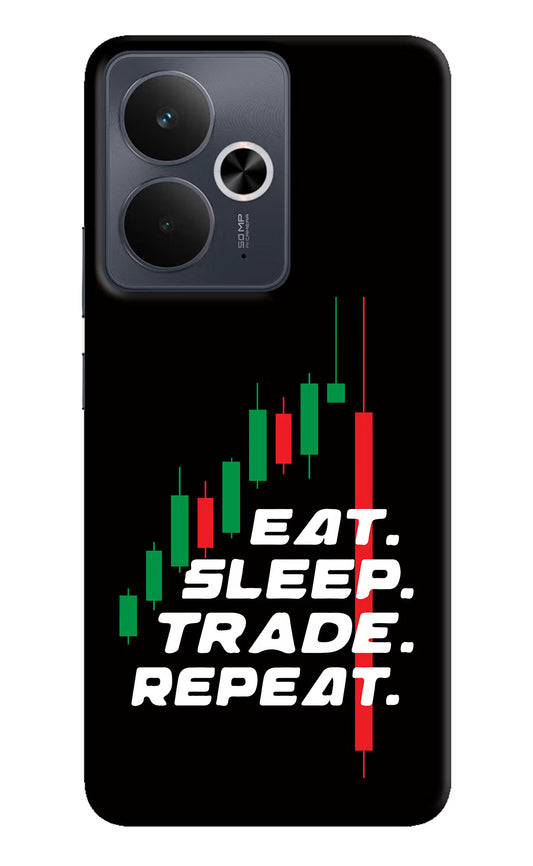 Eat Sleep Trade Repeat Realme 14T 5G Hard Case Back Cover by Casekaro