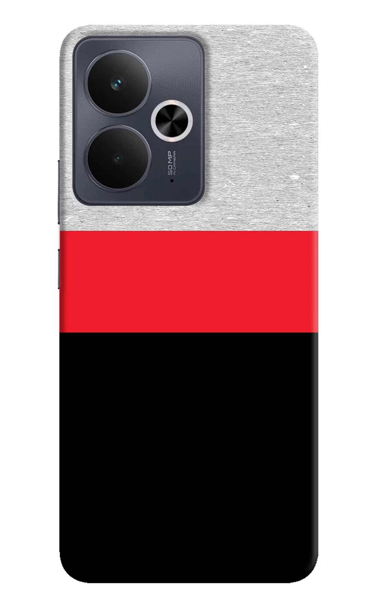 Tri Color Pattern Realme 14T 5G Hard Case Back Cover by Casekaro