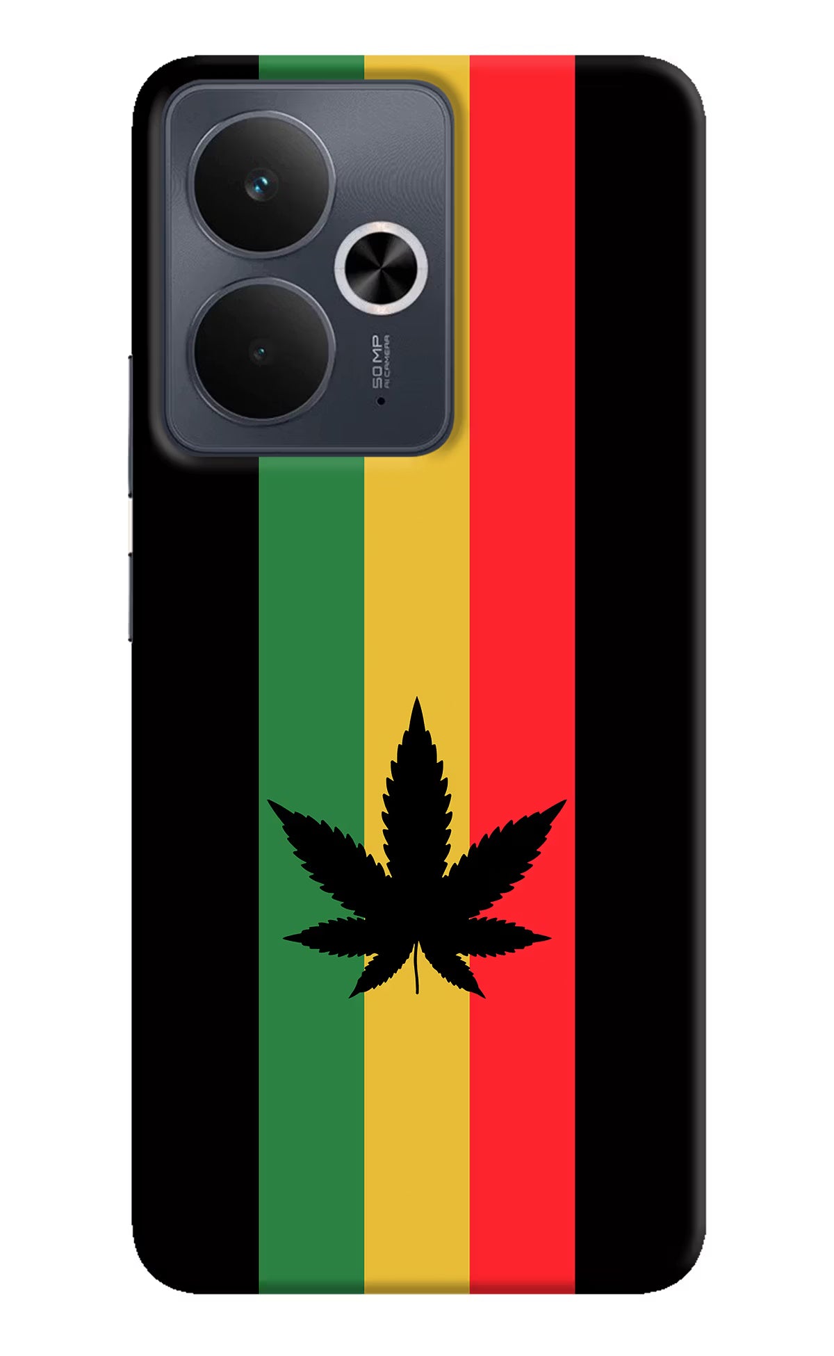 Weed Flag Realme 14T 5G Hard Case Back Cover by Casekaro