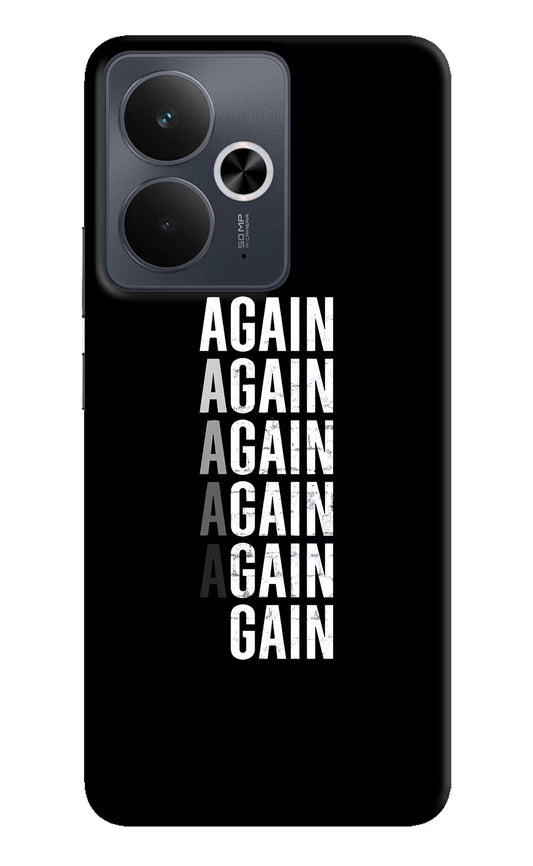Again Again Gain Realme 14T 5G Hard Case Back Cover by Casekaro