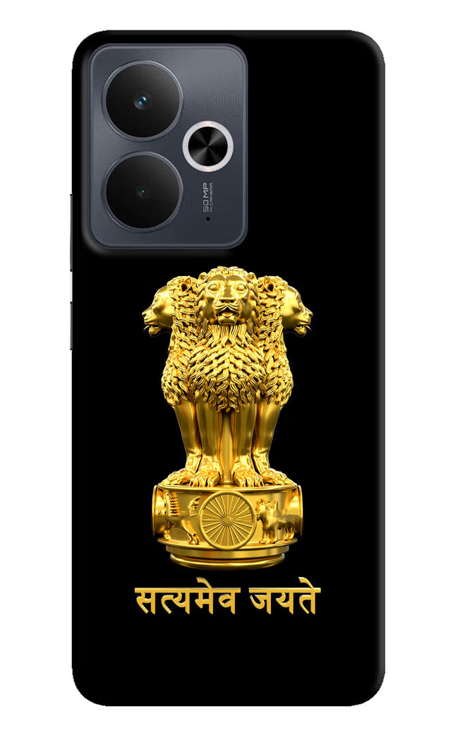 Satyamev Jayate Golden Realme 14T 5G Hard Case Back Cover by Casekaro