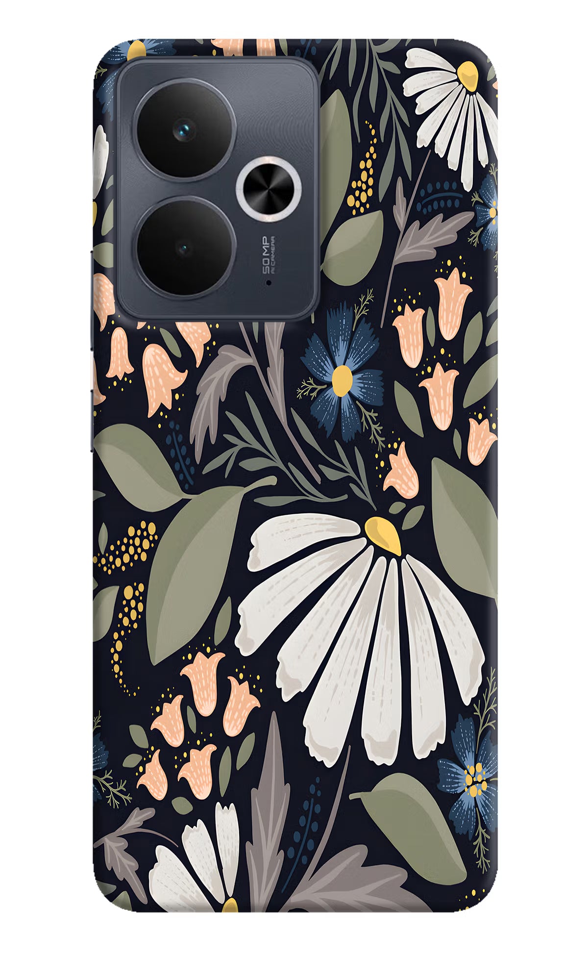 Flowers Art Realme 14T 5G Hard Case Back Cover by Casekaro