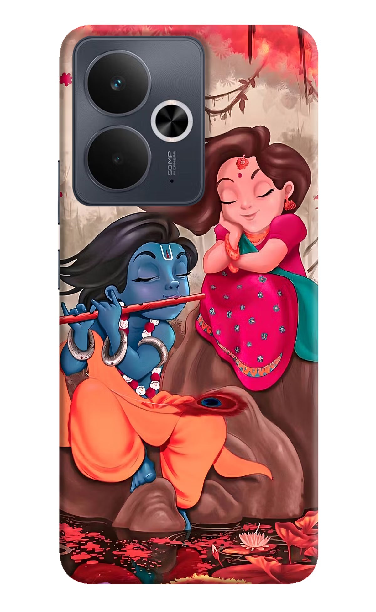 Radhe Krishna Realme 14T 5G Hard Case Back Cover by Casekaro