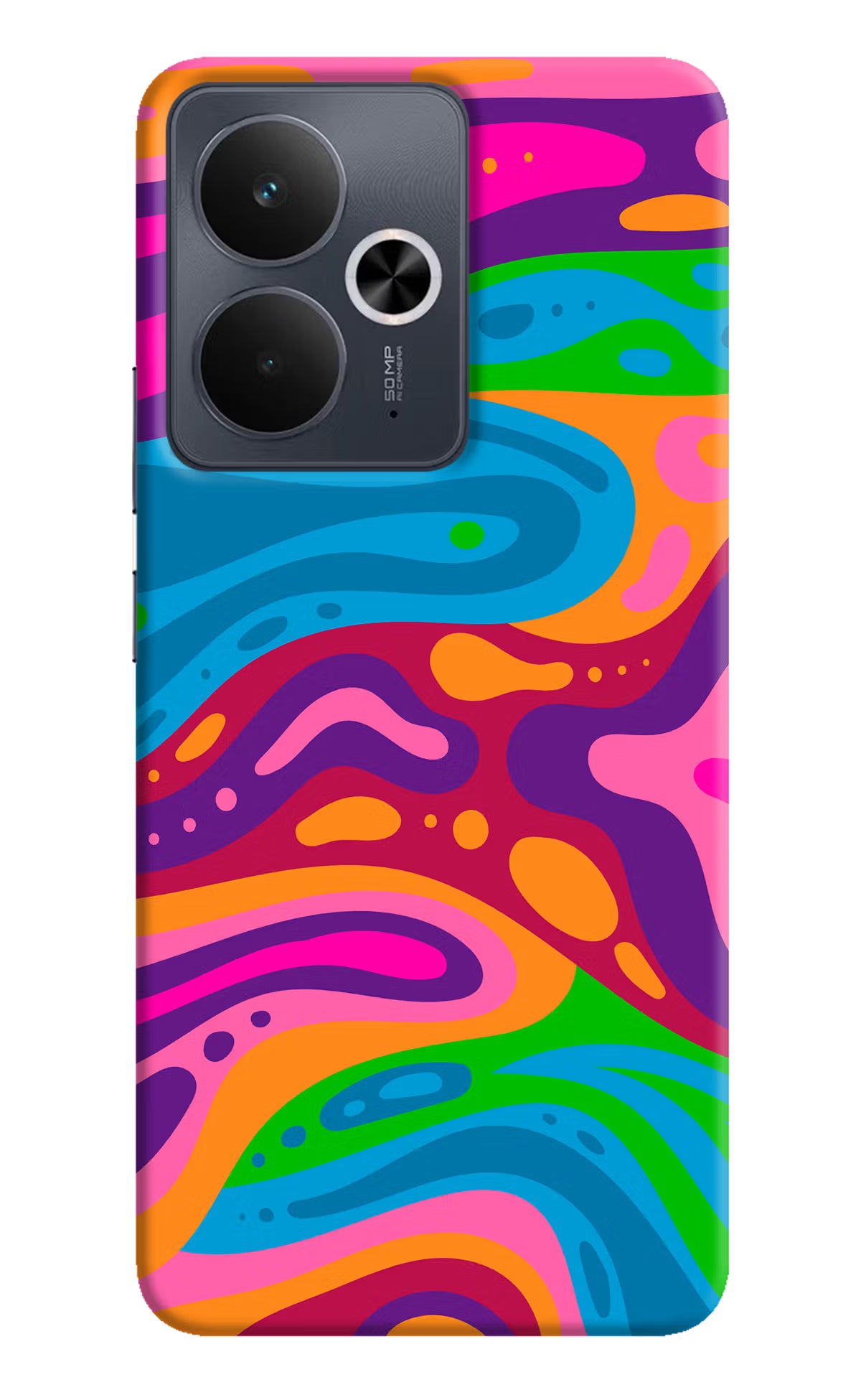 Trippy Pattern Realme 14T 5G Hard Case Back Cover by Casekaro
