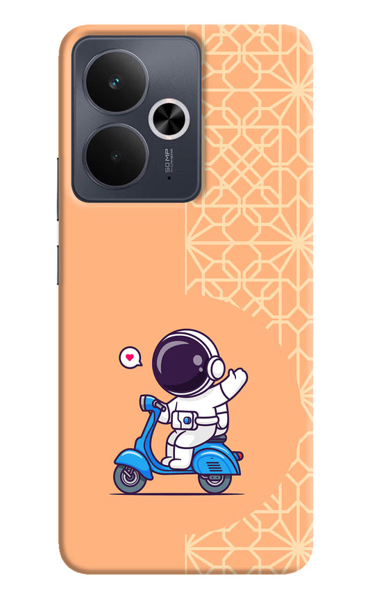 Cute Astronaut Riding Realme 14T 5G Hard Case Back Cover by Casekaro
