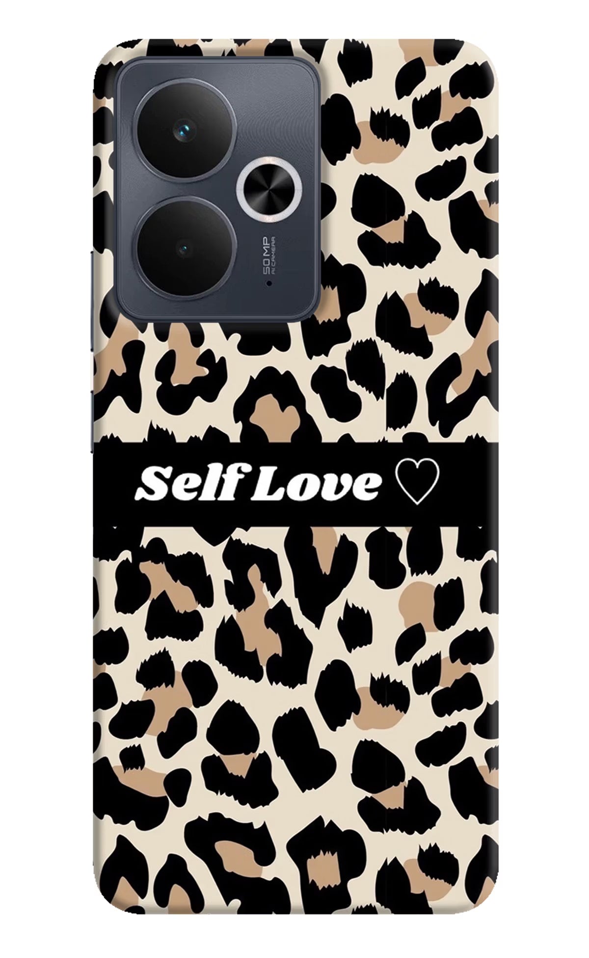 Leopard Print Self Love Realme 14T 5G Hard Case Back Cover by Casekaro