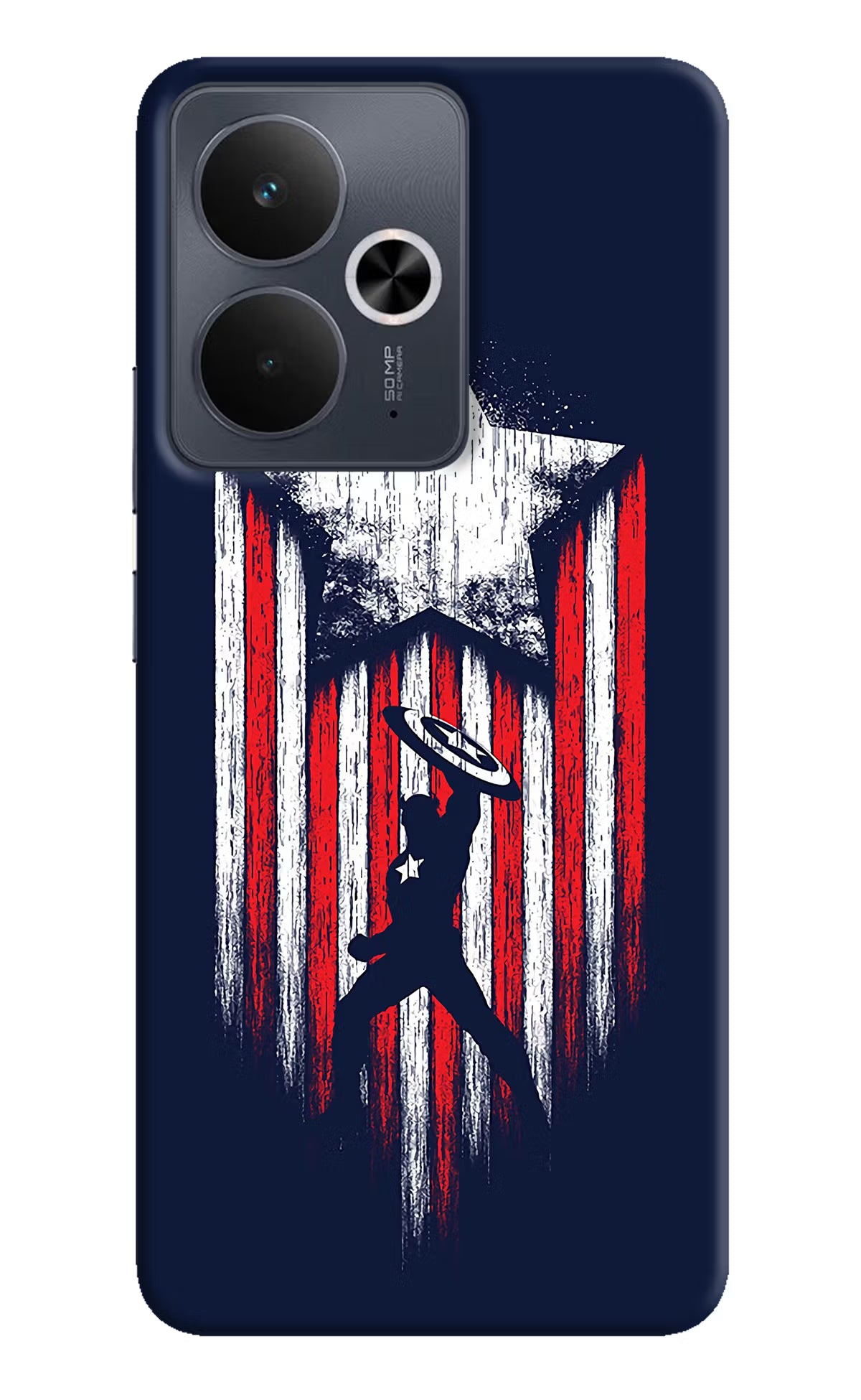 Captain America Marvel Art Realme 14T 5G Hard Case Back Cover by Casekaro