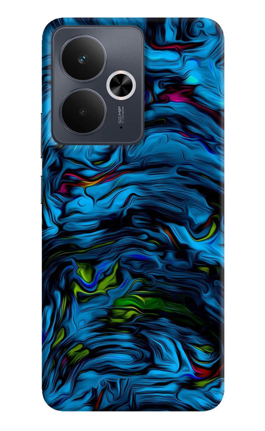 Dark Blue Abstract Realme 14T 5G Hard Case Back Cover by Casekaro