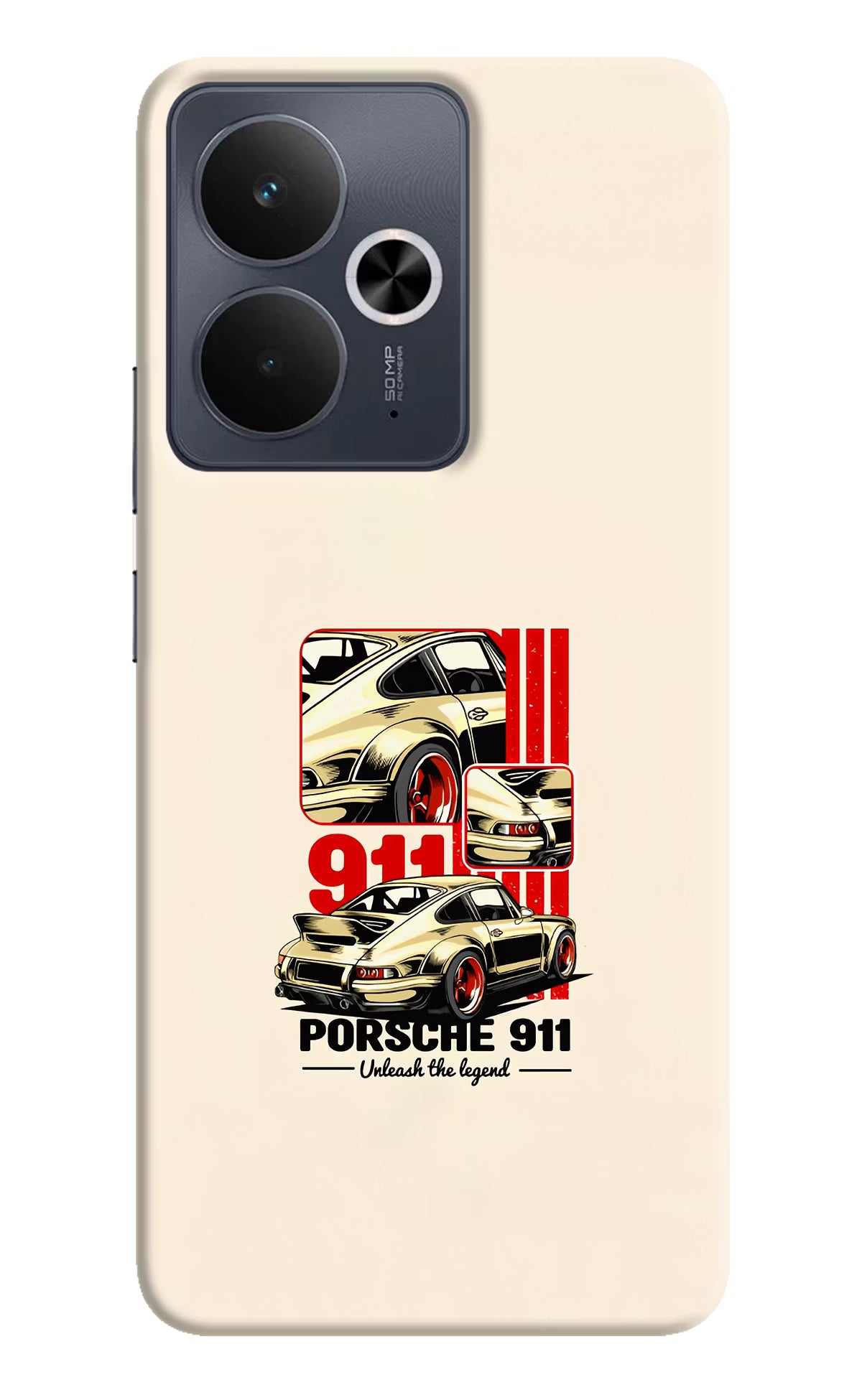 Classic Porsche 911 Realme 14T 5G Hard Case Back Cover by Casekaro