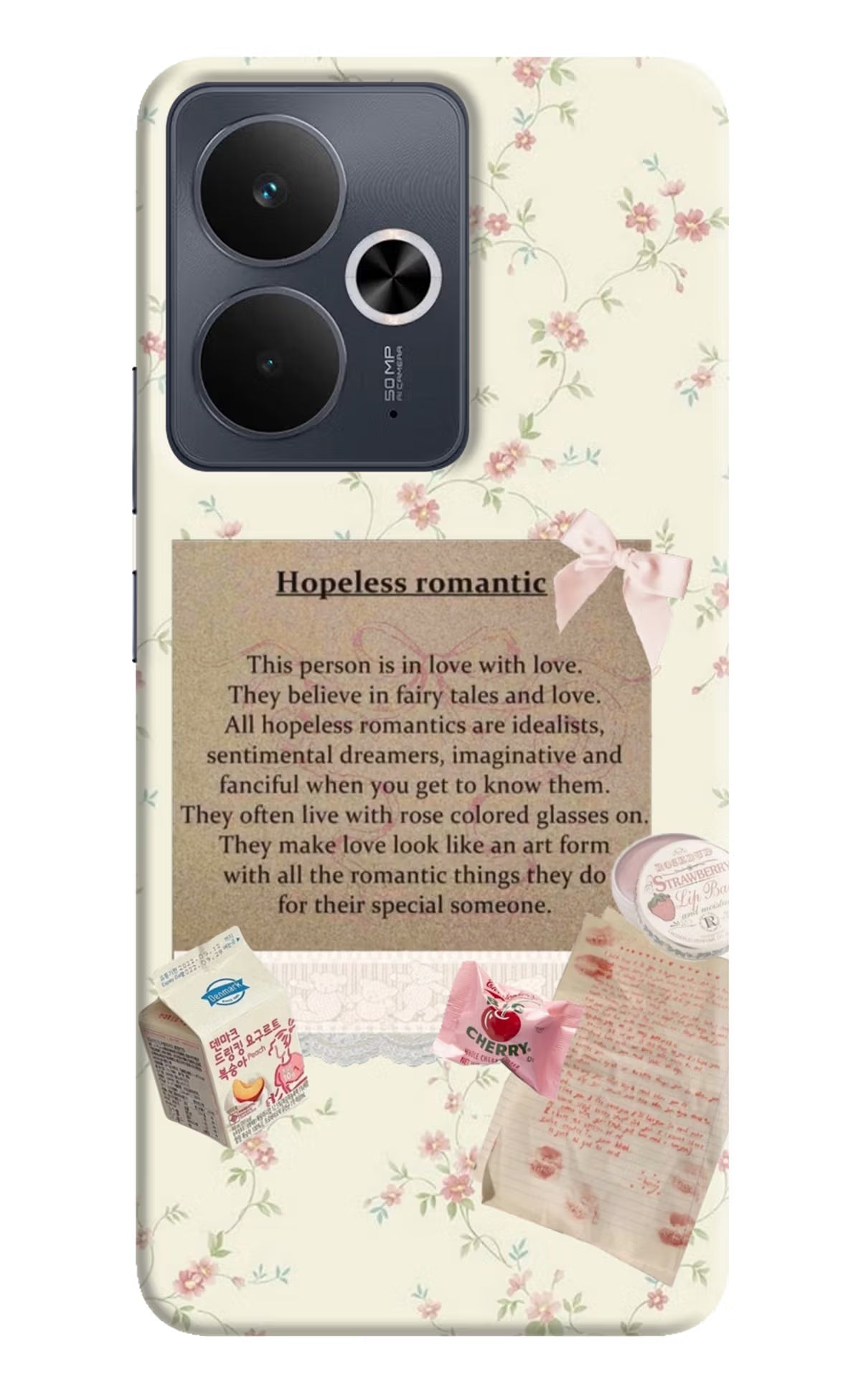Hopeless Romantic Realme 14T 5G Hard Case Back Cover by Casekaro