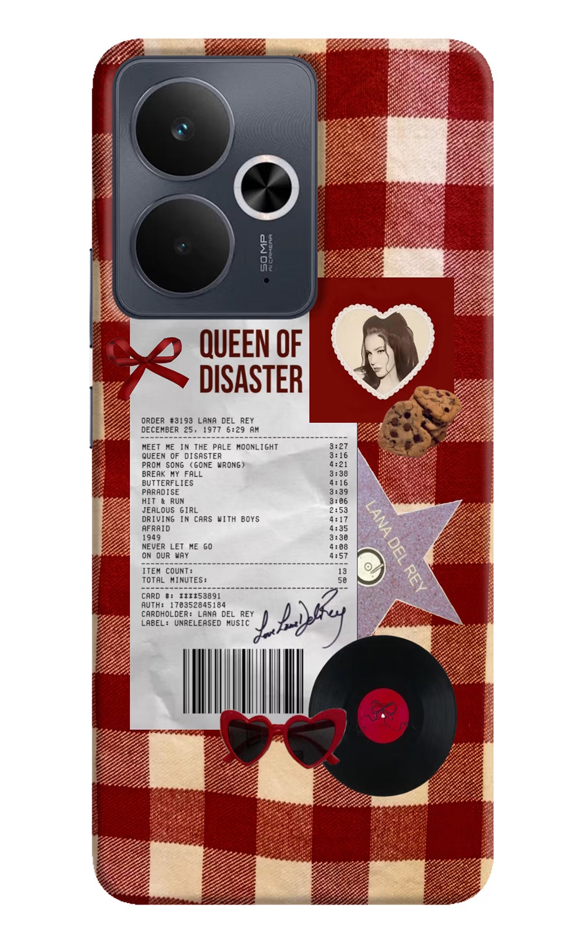Queen of Disaster Realme 14T 5G Hard Case Back Cover by Casekaro