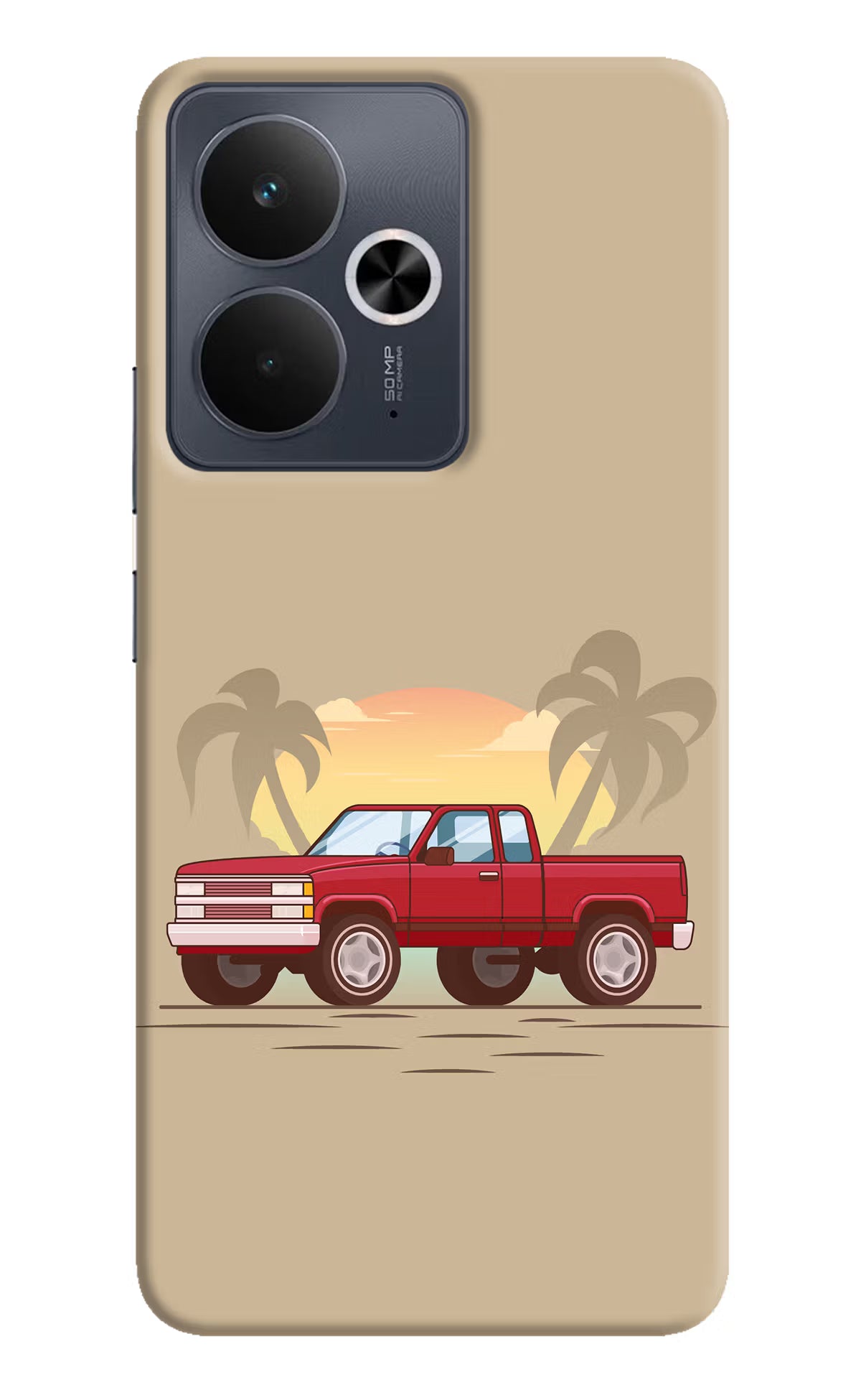 Desert Classic Drive Realme 14T 5G Hard Case Back Cover by Casekaro