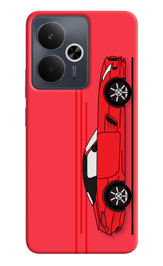 Red Velocity Realme 14T 5G Hard Case Back Cover by Casekaro