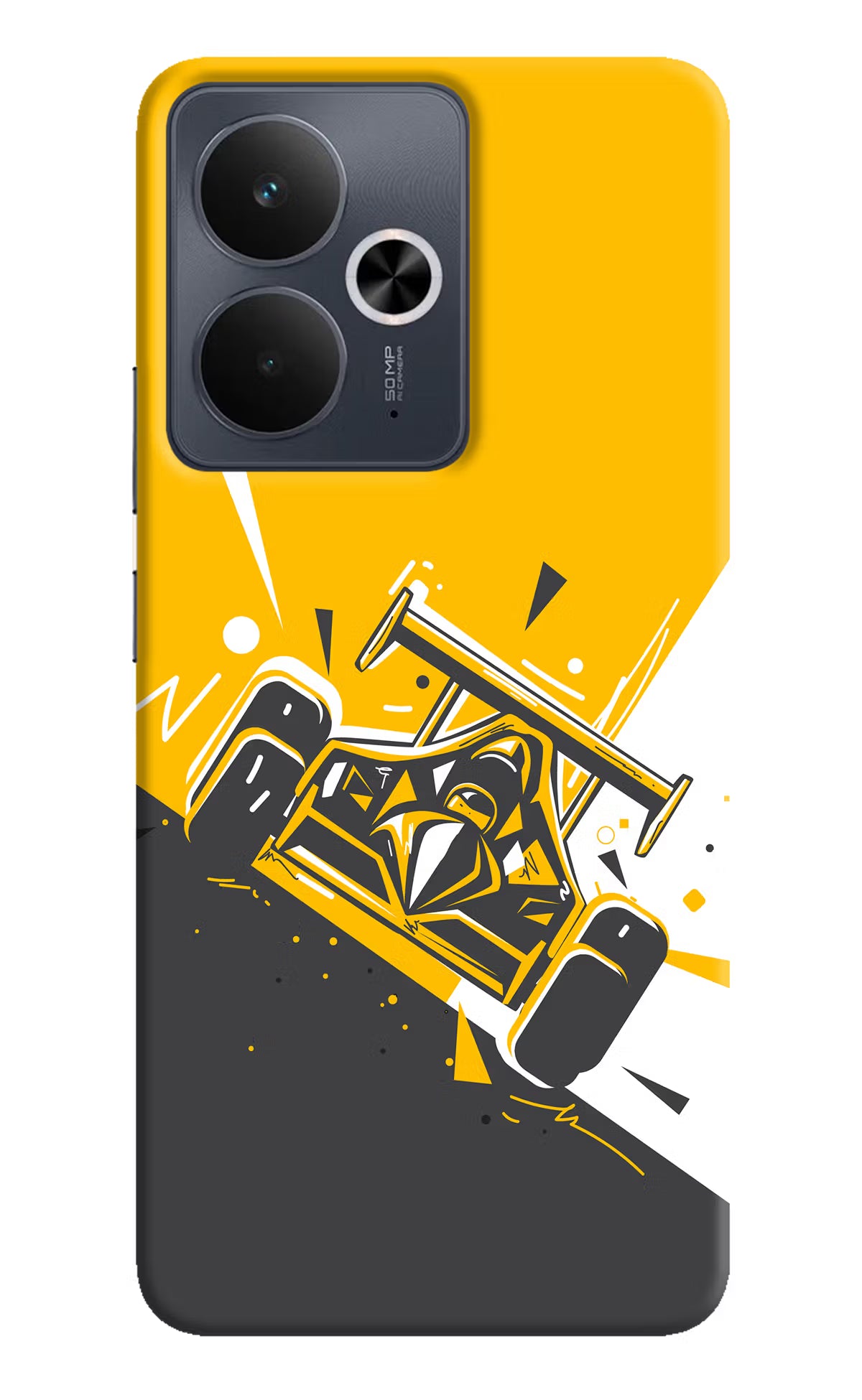 Track King Realme 14T 5G Hard Case Back Cover by Casekaro