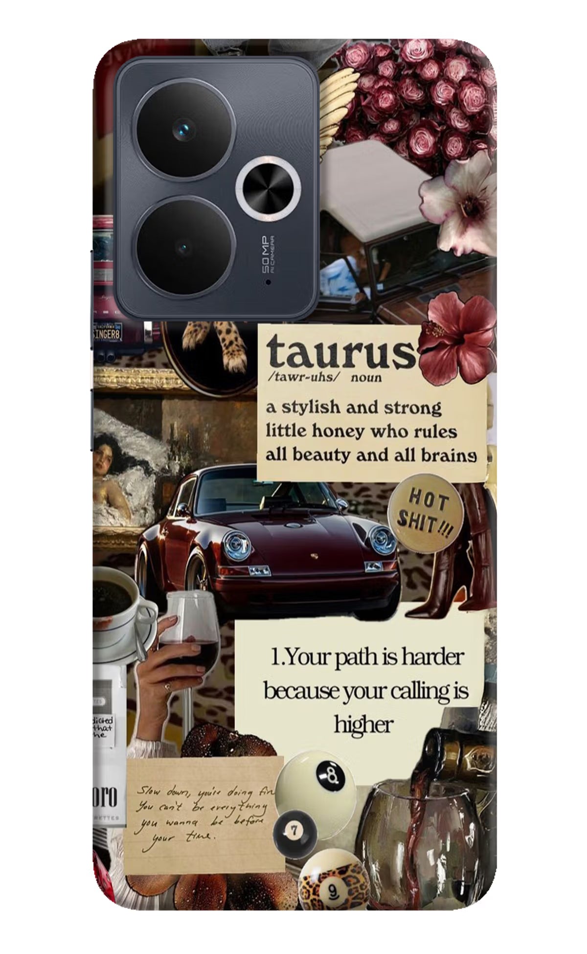 Taurus Zodiac Realme 14T 5G Hard Case Back Cover by Casekaro