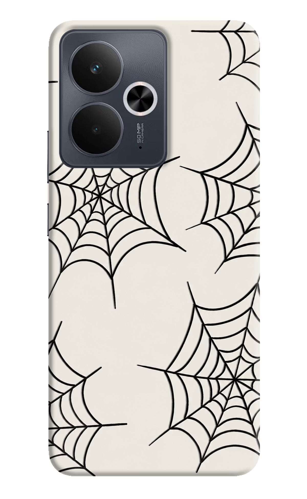 Spider Web Realme 14T 5G Hard Case Back Cover by Casekaro