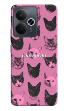 Pink Cats Realme 14T 5G Hard Case Back Cover by Casekaro
