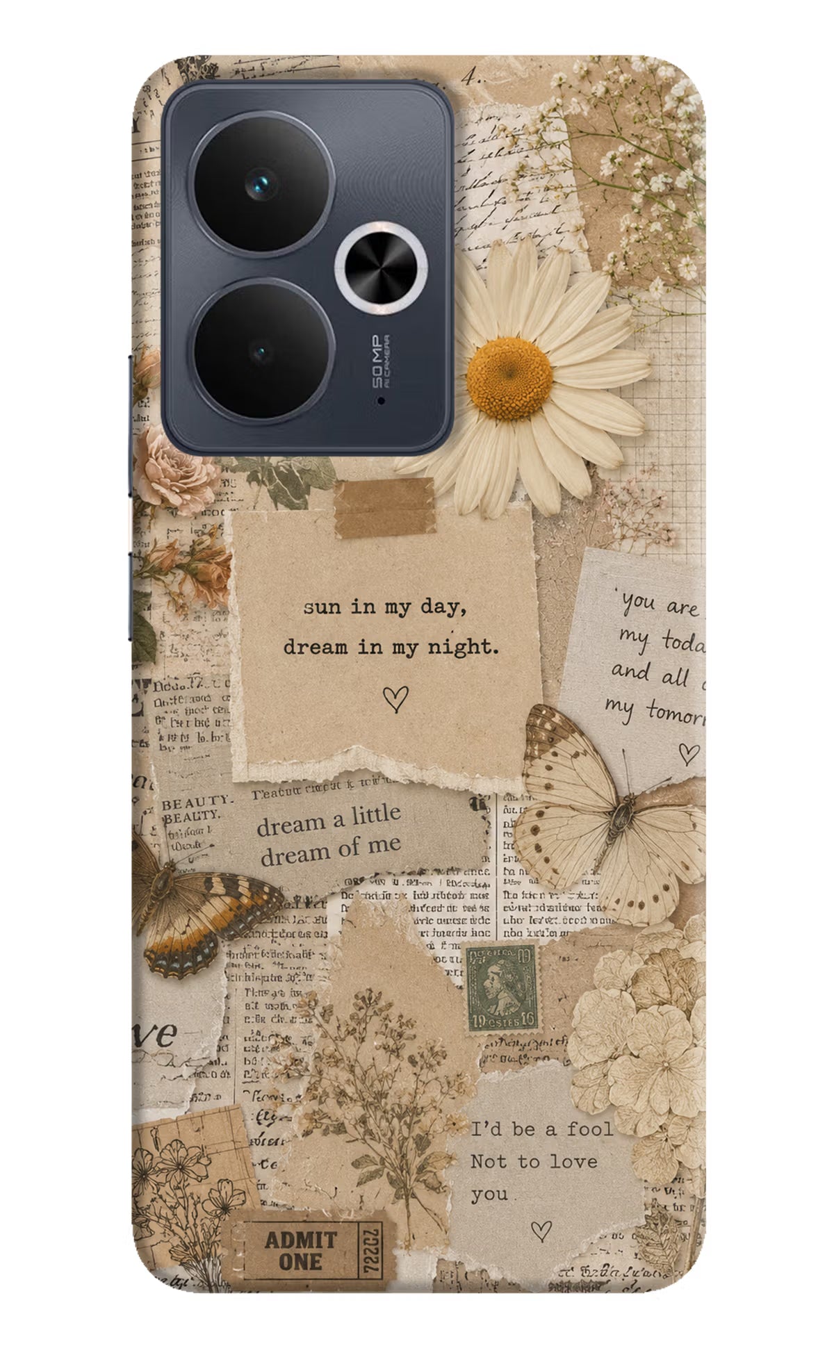 Vintage case Realme 14T 5G Back Cover