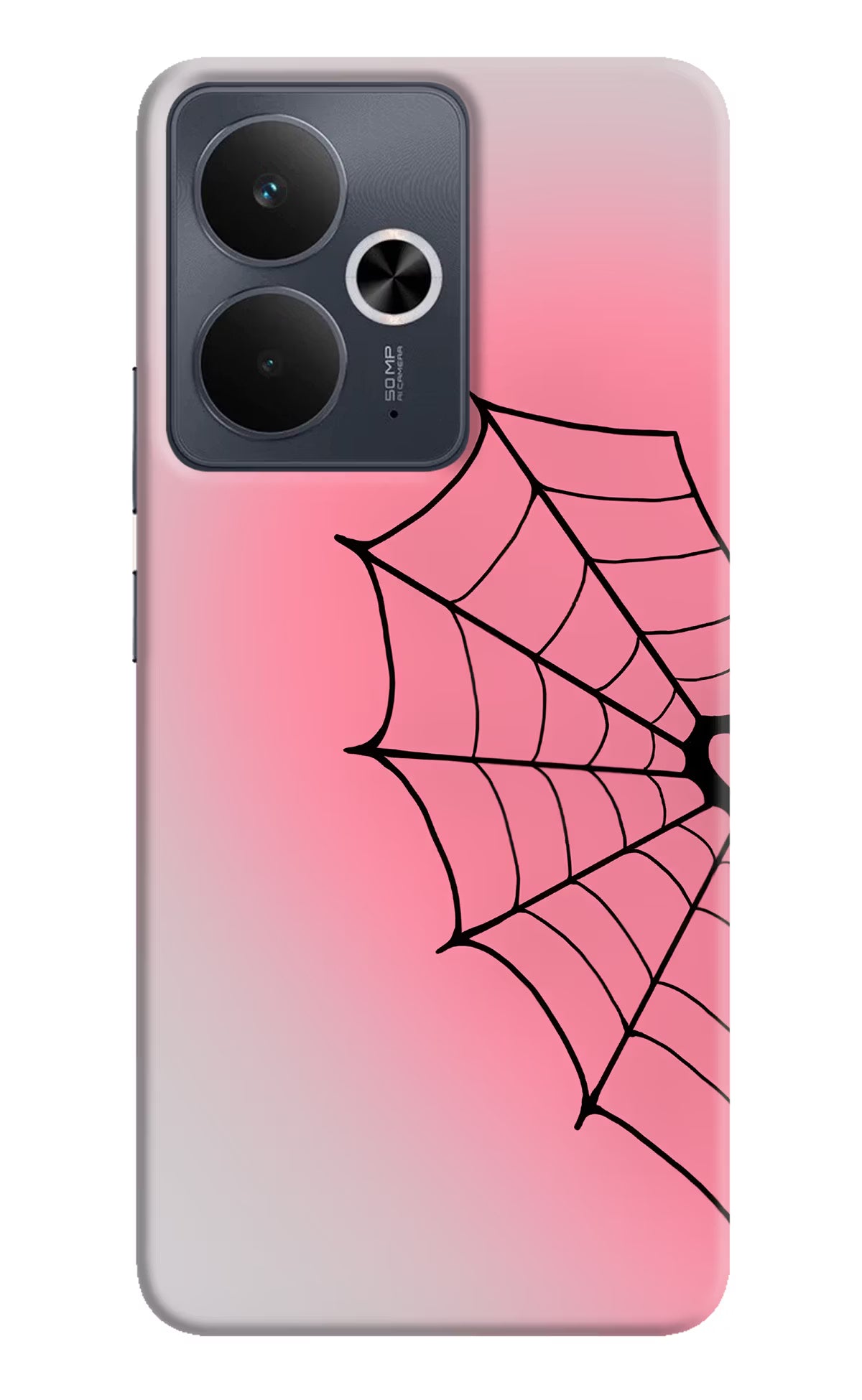 Pink Web Realme 14T 5G Back Cover
