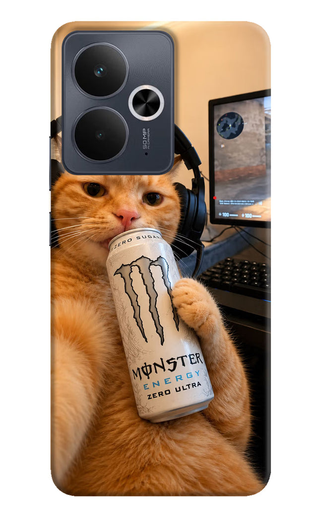 Gamer Cat Energy Realme 14T 5G Hard Case Back Cover by Casekaro