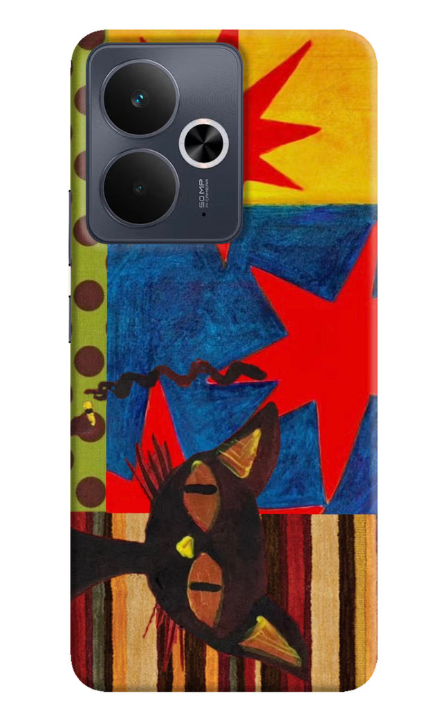 Pop Cat Realme 14T 5G Hard Case Back Cover by Casekaro